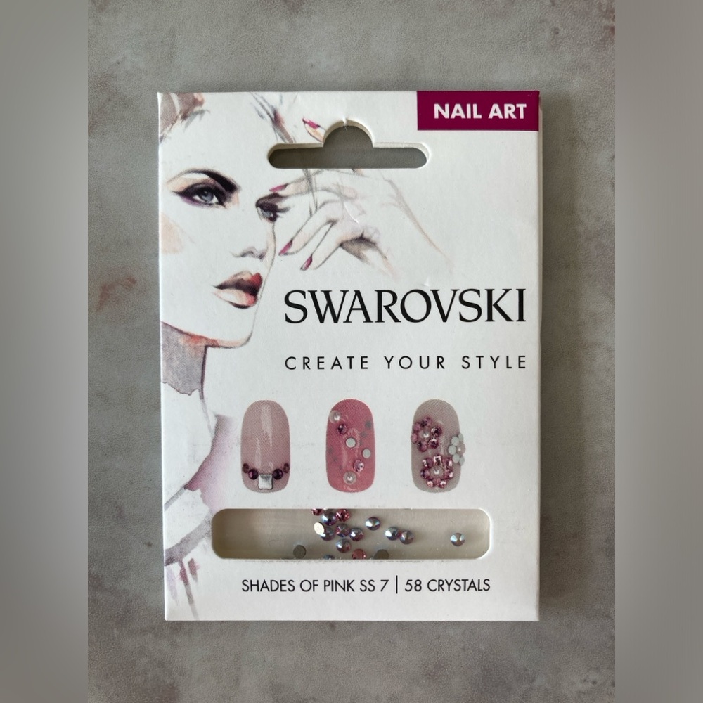 Swarovski Crystal Nail Art - Shades of Pink SS 7 - 58 Crystals